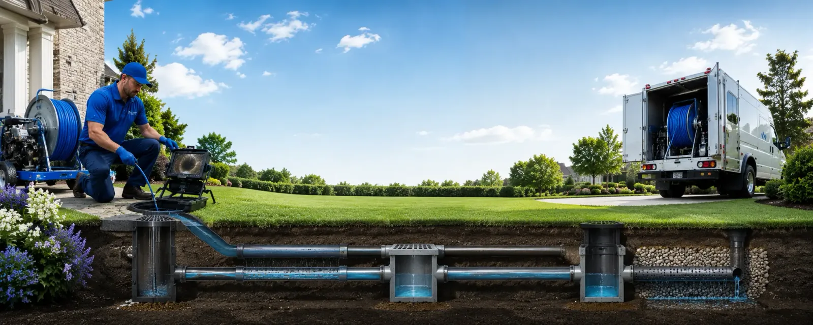 Outdoor drain cleaning information for Ludlow, VT
